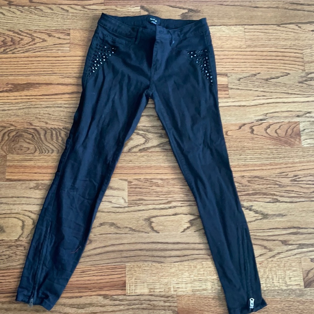 Studded black Bebe jean